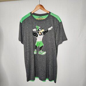 Disney Goofy Weightlifting Size 2XL 50/52 Bodybuilder T-Shirt Short Sleeve Gray